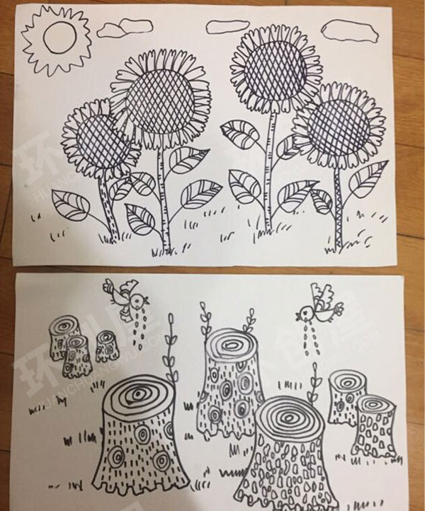 幼儿园各种美术作品展示合集图片