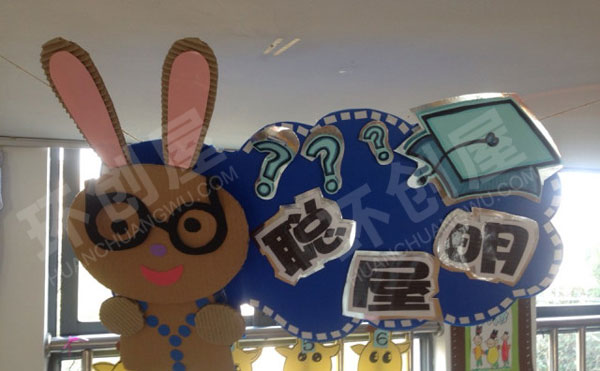 幼儿园自制区域牌吊饰图片