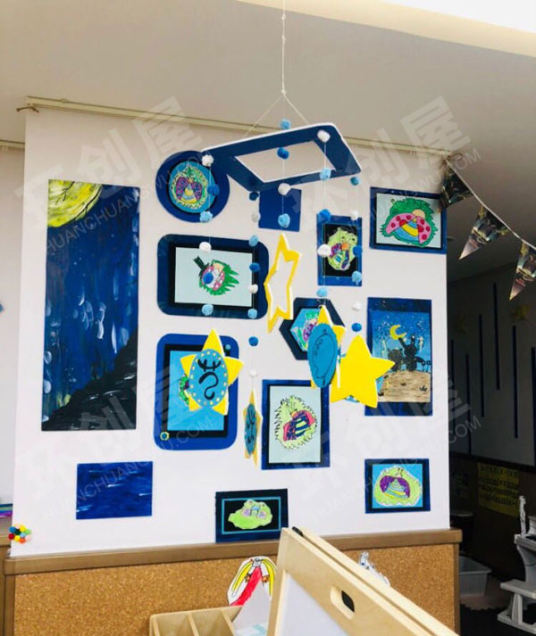 幼儿园宇宙星空吊饰图片