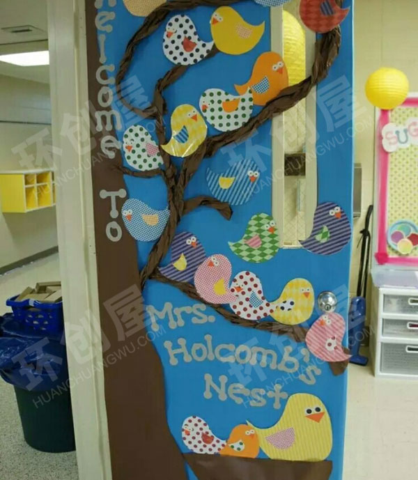 幼儿园环保教室门装饰图片
