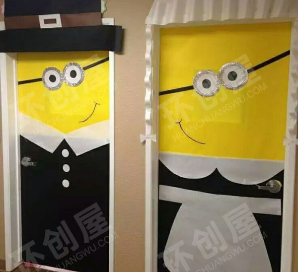 幼儿园环保教室门装饰图片