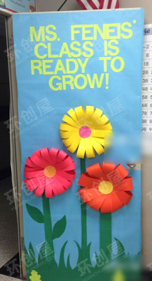 幼儿园环保教室门装饰图片