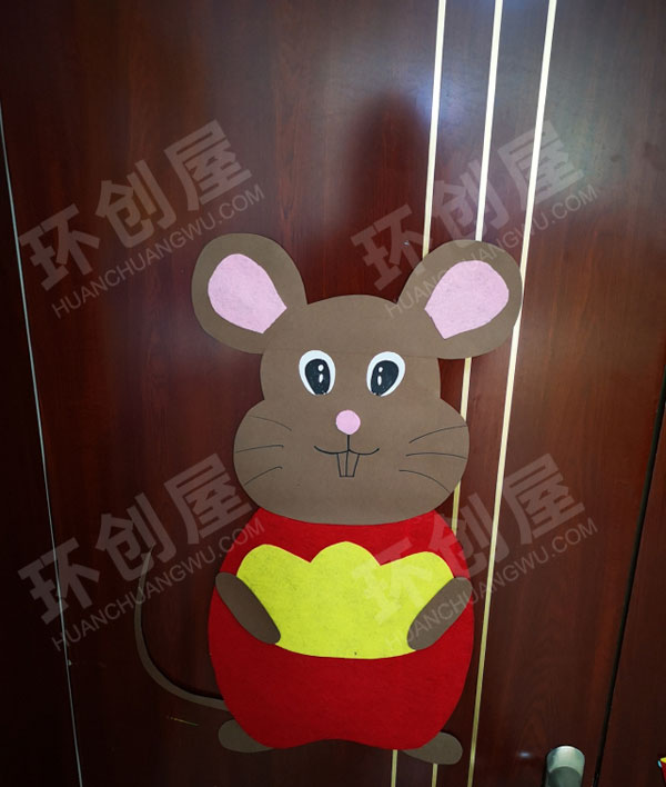 幼儿园新年门窗喜庆装饰图片
