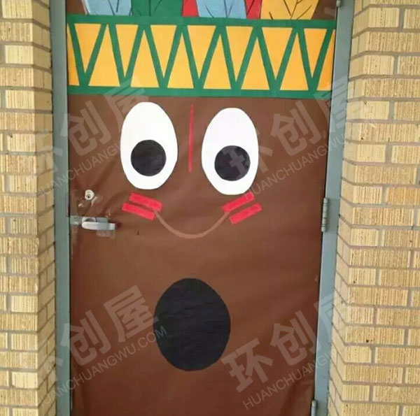 幼儿园环保教室门装饰图片