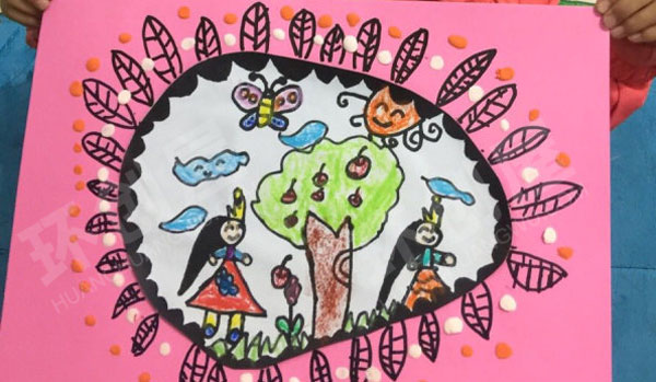 幼儿园小眼睛里的大世界作品展示图片