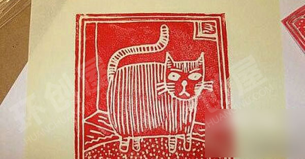 幼儿园手工拓印作品展示图片