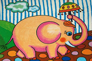 幼儿园绚丽多姿蜡笔画作品展示图片9张