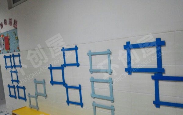 幼儿园不同风格作品墙展示图片