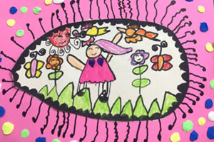 幼儿园小眼睛里的大世界作品展示图片8张