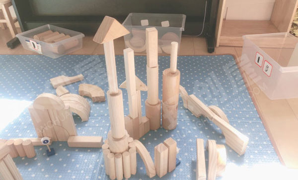 幼儿园建构搭建城堡图片