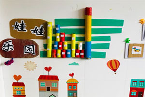 幼儿园建构区娃娃乐园墙面环境布置图片3张
