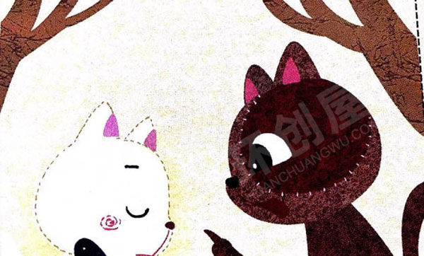 幼儿园自制绘本图书小猫钓鱼图片