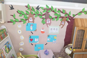 幼儿园卡通图书区图片