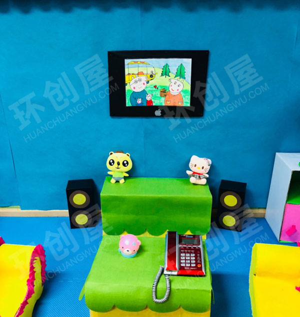 幼儿园角色游戏最爱的娃娃家图片