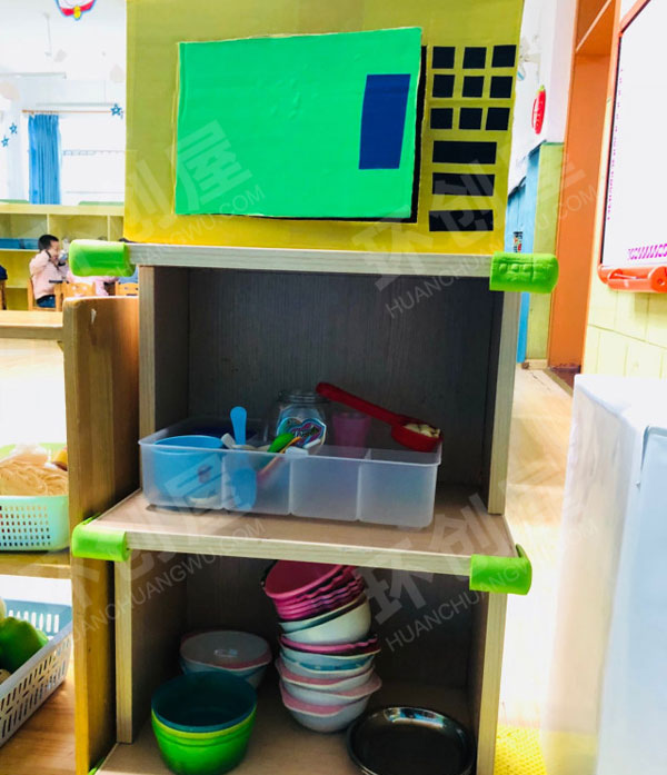 幼儿园角色游戏最爱的娃娃家图片
