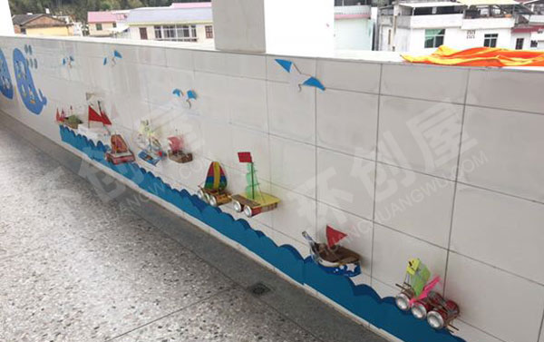 幼儿园快乐航行航海海洋风主题墙图片