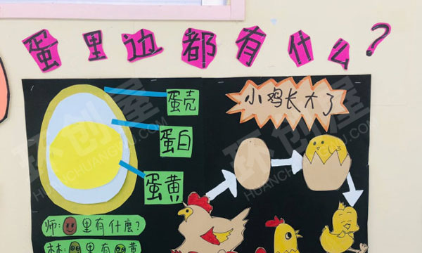 幼儿园有趣的蛋主题墙图片