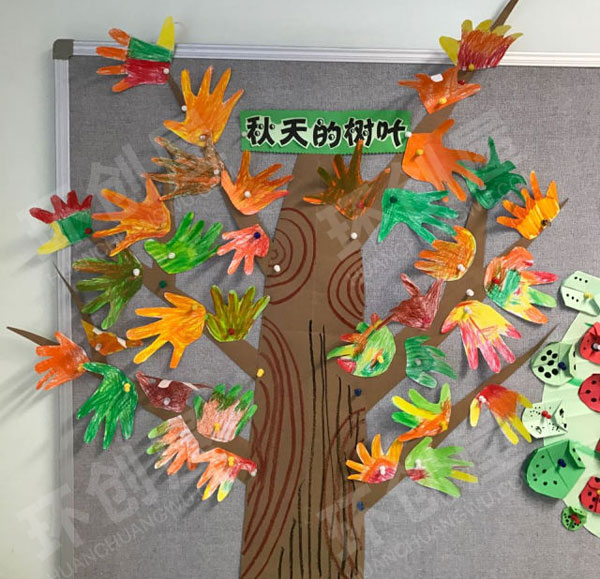 幼儿园主题墙在秋天里环创图片