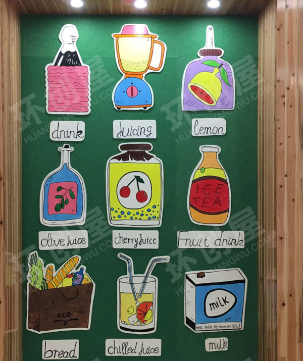 幼儿园各种好看卡通装饰墙面布置图片