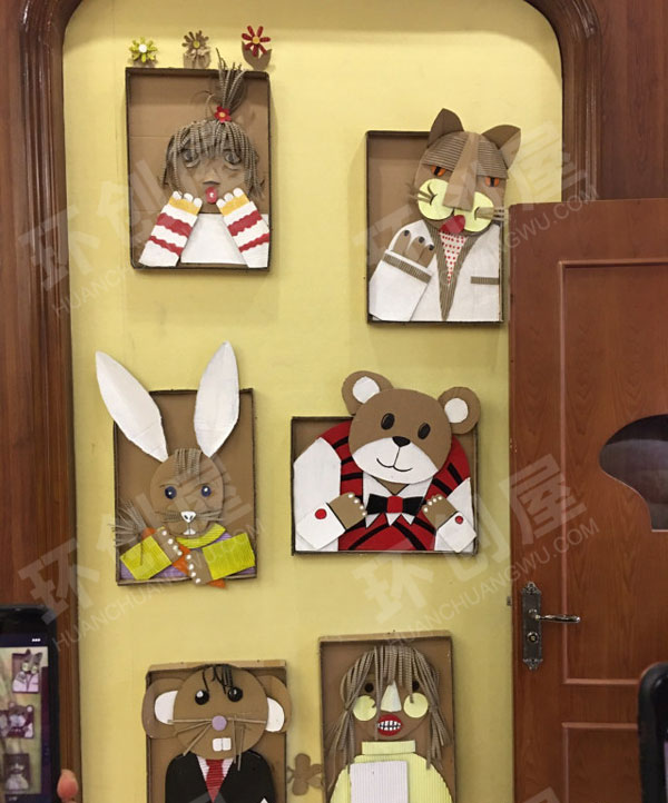 幼儿园各种好看卡通装饰墙面布置图片