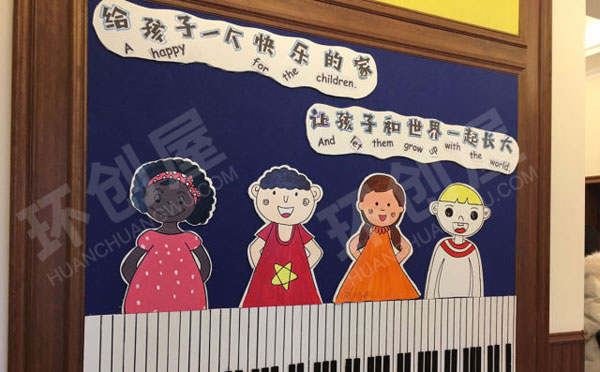 幼儿园各种好看卡通装饰墙面布置图片