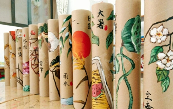 幼儿园二十四节气走廊吊饰图片