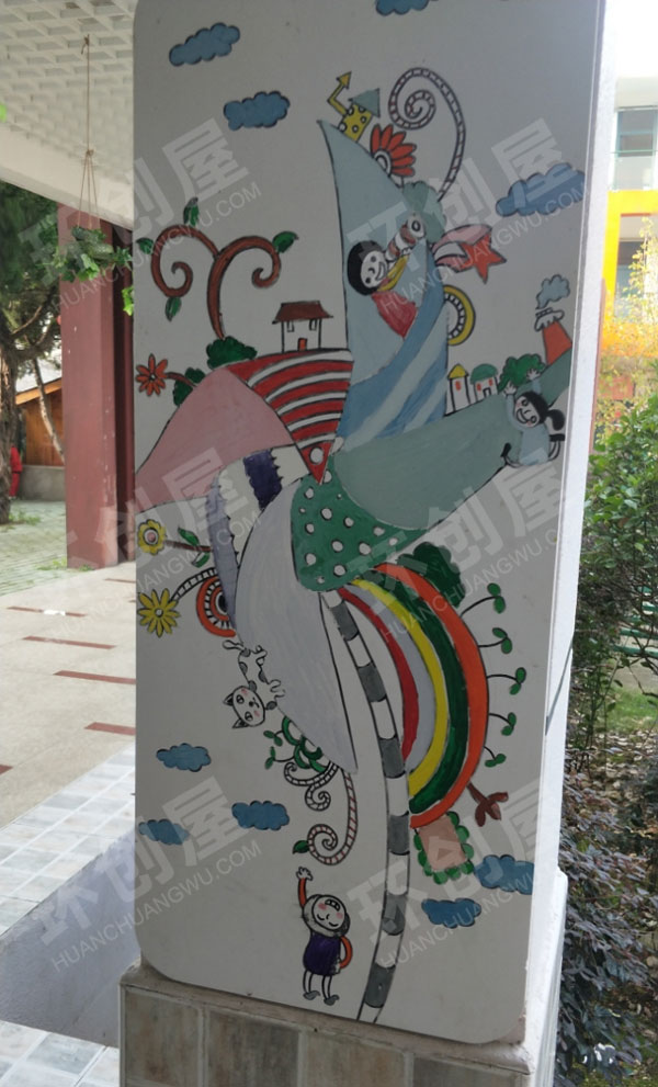 幼儿园走廊艺术墙面环创图片