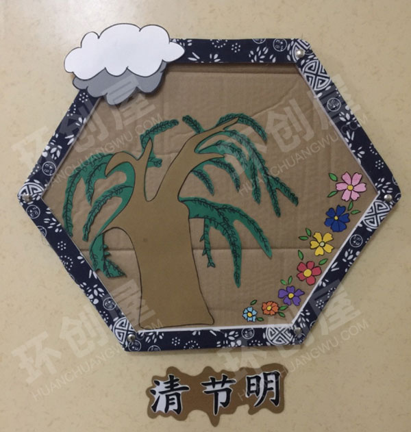 幼儿园中国范走廊环创图片