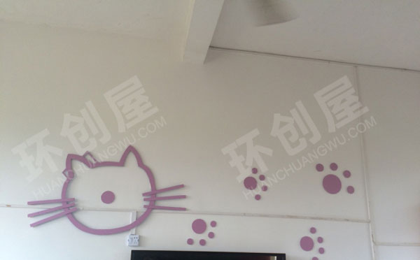 幼儿园环创家园联系栏kt猫风格图片