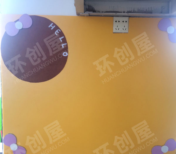 幼儿园环创家园联系栏kt猫风格图片