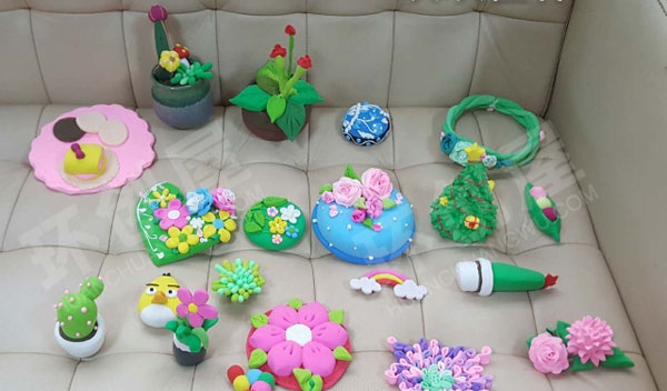 幼儿园超轻粘土作品展示图片