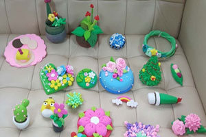 幼儿园超轻粘土作品展示图片8张