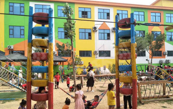 幼儿园大型户外活动场所环创图片