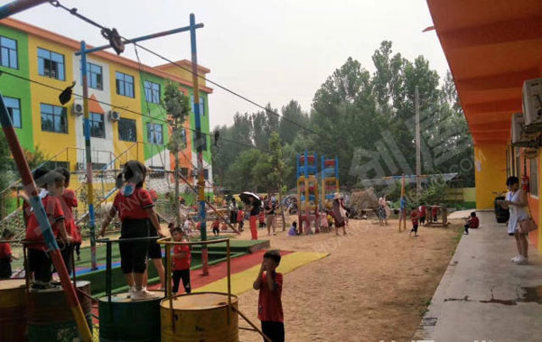 幼儿园大型户外活动场所环创图片
