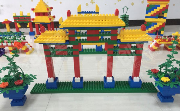 幼儿园积木搭建各种建筑图片