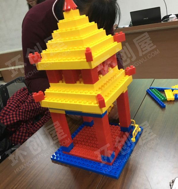 幼儿园积木搭建各种建筑图片