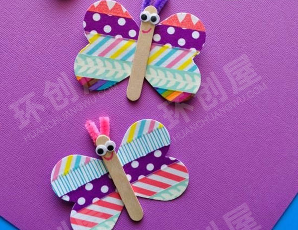 幼儿园美工区手工制作春天飞行的动物图片