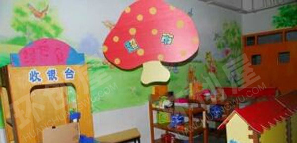 幼儿园角色游戏小超市图片