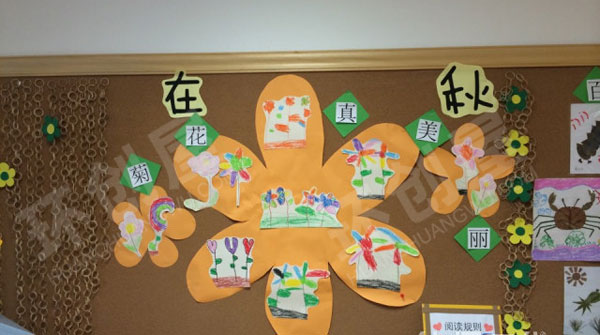 幼儿园在秋天里主题墙图片