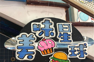 幼儿园太空主题区域牌吊饰图片4张