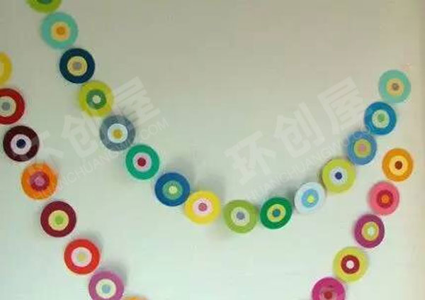 幼儿园纸片的创意环创吊饰图片