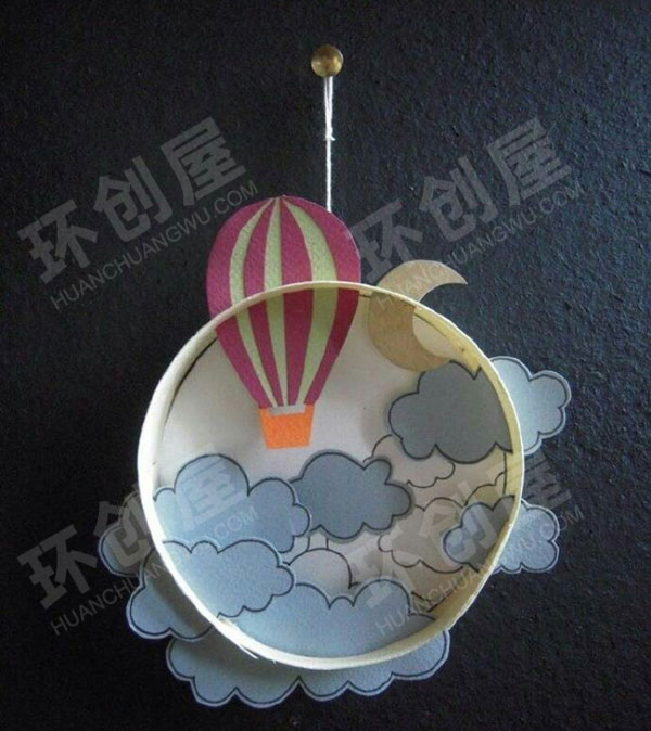 幼儿园圆形纸板吊饰图片
