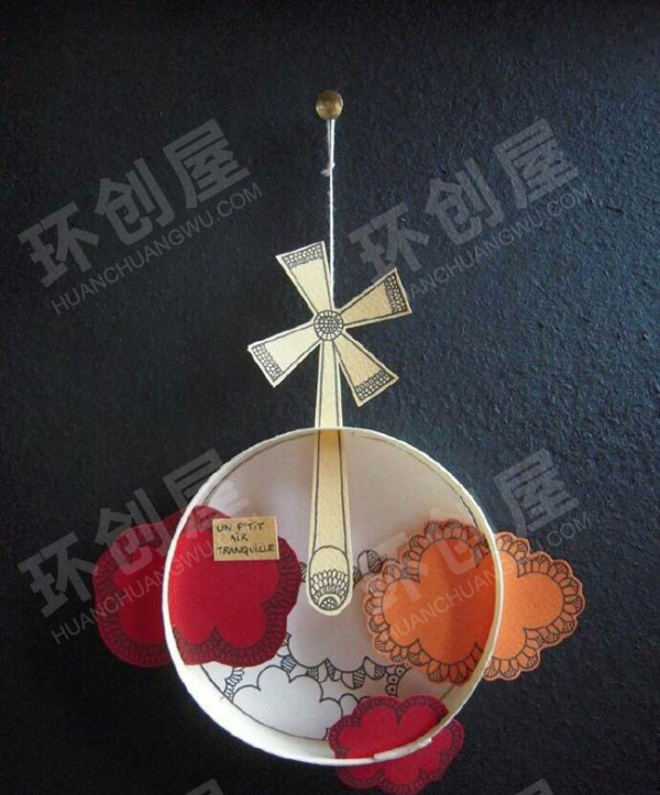 幼儿园圆形纸板吊饰图片