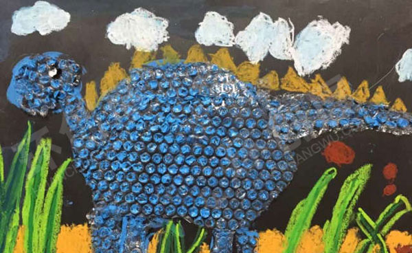 幼儿园恐龙世界作品展示图片