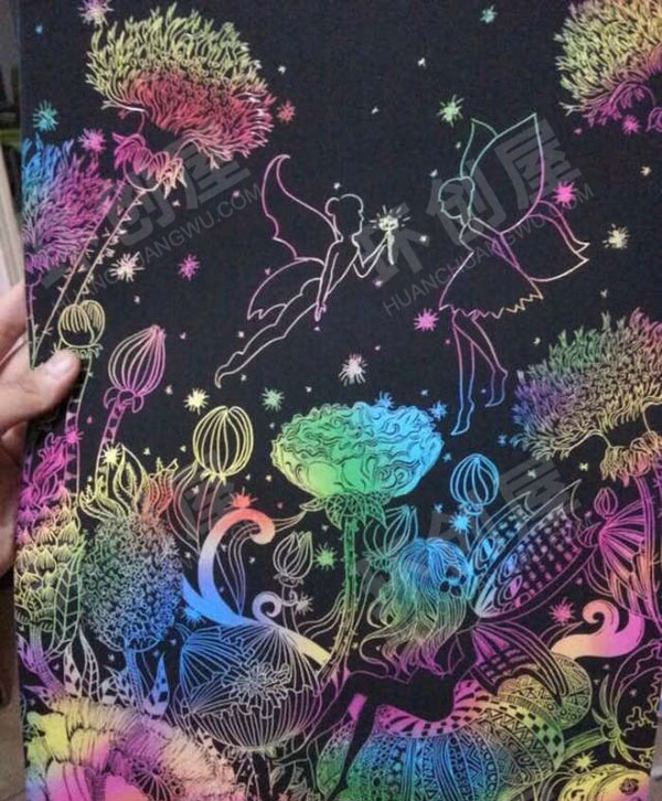 幼儿园刮画作品展示图片