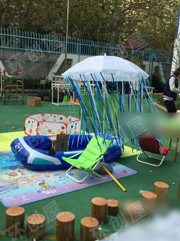 幼儿园户外阅读区搭建图片
