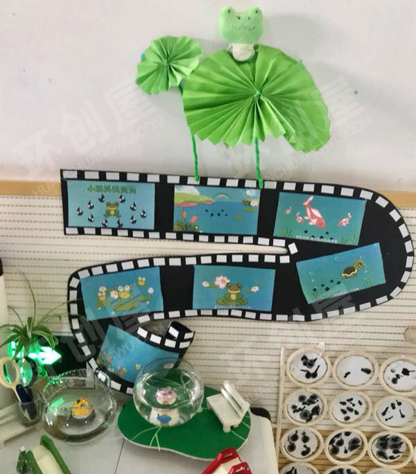 幼儿园科学区小蝌蚪长成记图片
