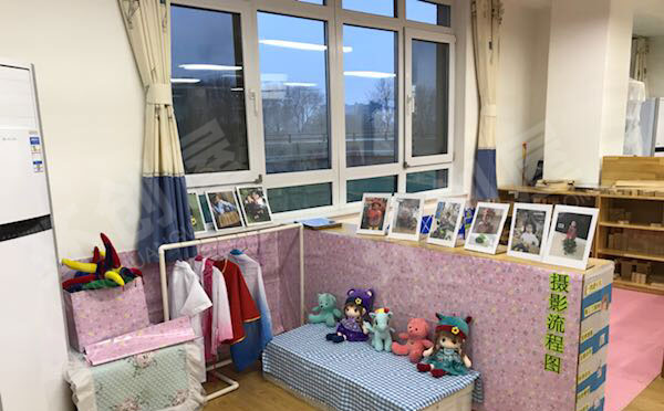 幼儿园角色游戏小小照相馆图片