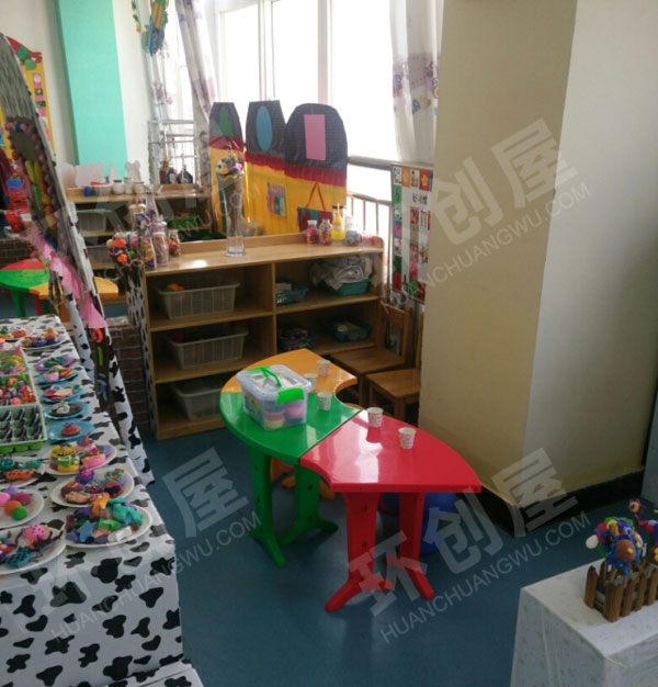 幼儿园角色游戏手工粘土甜品屋图片