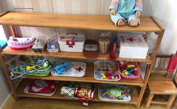 幼儿园角色游戏海绵医院图片